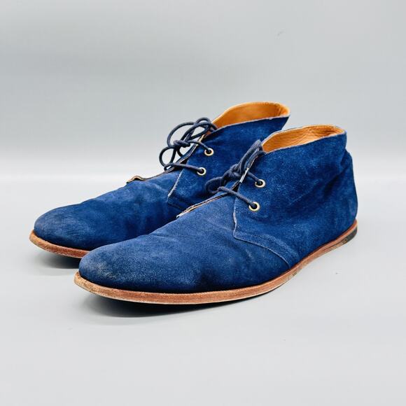 Opening Ceremony Boots Mens 10 Blue Suede Chukka Ankle Lace Up Casual Shoes main image 10